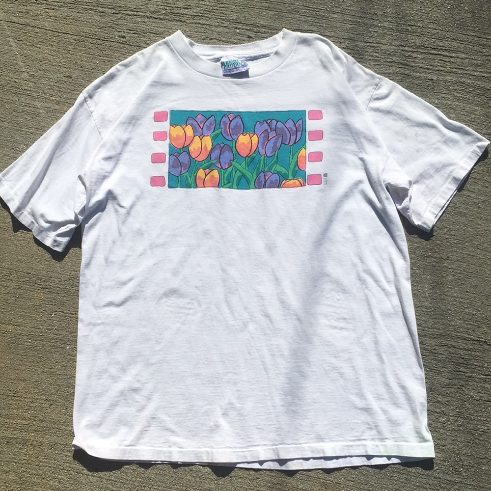 Fresh produce vintage T shirt size Large